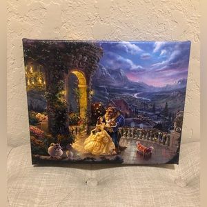 Thomas Kinkade Beauty and the Beast Canvas Print
